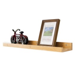 Wall-mounted Stable U-shaped Bamboo Wood Storage Shelf Living Room Tool Storage Shelf Rack Wall-mounted Stable U-shaped Bamboo Wood Storage Shelf Living Room Tool Storage Shelf Rack