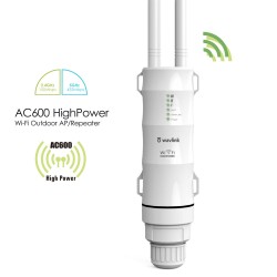 AC600 Wireless Waterproof 3-1 Repeater High Power Outdoor WIFI Router/Access Point/CPE/WISP Repeater Dual Dand 2.4/5Ghz 12dBi Antenna POE AC600 Wireless Waterproof 3-1 Repeater High Power Outdoor WIFI Router/Access Point/CPE/WISP Repeater Dual Dand 2.4/5Ghz 12dBi Antenna POE
