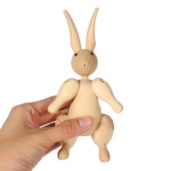 Wood Carving Miss Rabbit Figurines Joints Puppets Animal Art Home Decoration Crafts Wood Carving Miss Rabbit Figurines Joints Puppets Animal Art Home Decoration Crafts