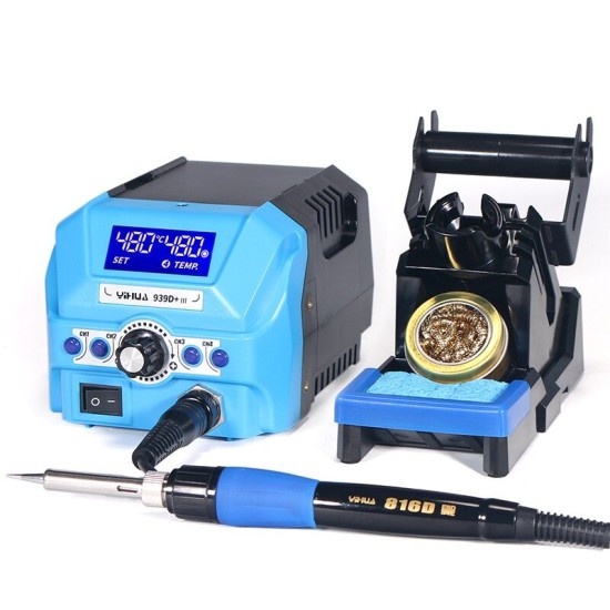 939D+ III LED Digital Display Lead-free Soldering Station High-power Anti-static Soldering Station