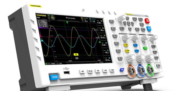 ADS1014D Oscilloscope 7 Inch TFT LCD Display Screen 100MHz 2 in 1 Dual ...