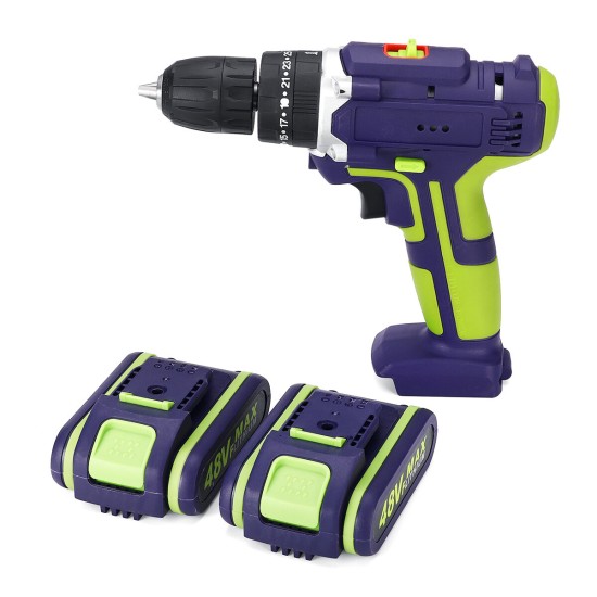 100-240V 50Nm 3 In 1 Electric Hammer Drill Cordless Drill Double Speed Power Drills
