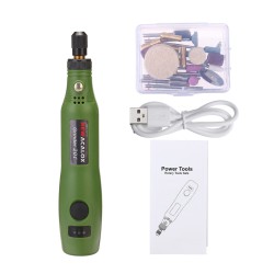 10W Cordless Electric Grinder Drill 5000-15000rpm USB Rotary Tool Drill 3 Gears Grinder Pen Engraving Sander Kit 10W Cordless Electric Grinder Drill 5000-15000rpm USB Rotary Tool Drill 3 Gears Grinder Pen Engraving Sander Kit