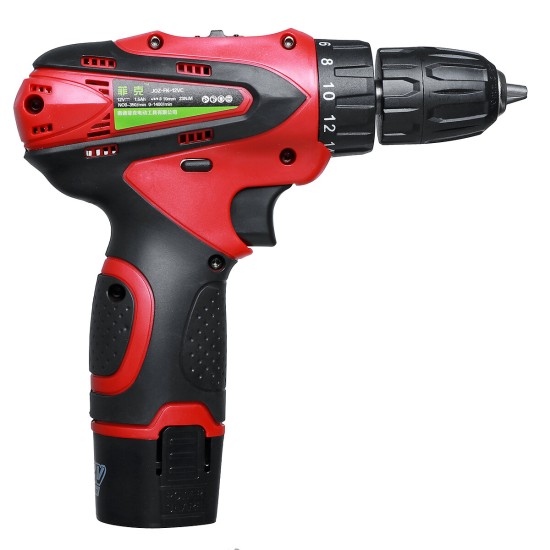 12V 1500mAh Electric Screwdriver Cordless Drill Mini Wireless Power Driver Power Tool W/ 1pc Battery