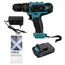 148VF 2.0Ah Cordless Electric Impact Drill Rechargeable Drill Screwdriver W/ 1 or 2 Li-ion Battery 148VF 2.0Ah Cordless Electric Impact Drill Rechargeable Drill Screwdriver W/ 1 or 2 Li-ion Battery