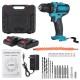 2000rpm 38Nm 21V Lithium Electric Impact Hammer Drill Wood Drilling Screwdrivers with Battery