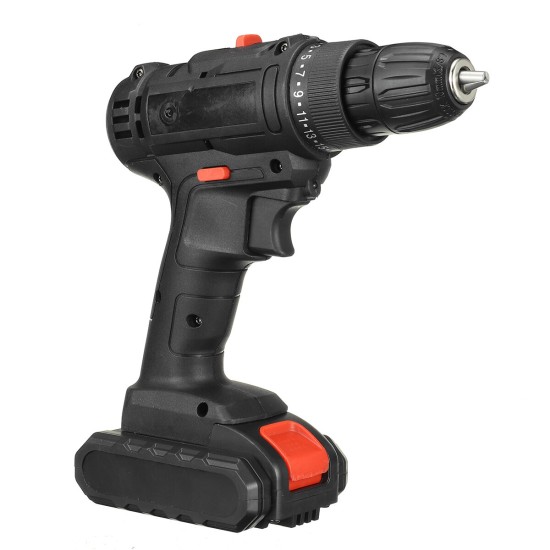 21V 2 Speed Household Lithium Battery Cordless Drill Driver Power Drill Electric Drill With Battery