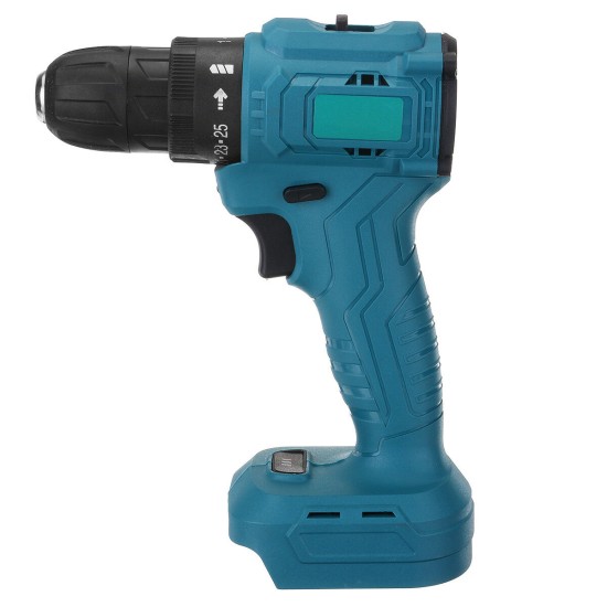 25 Torque 2 Speeds Brushless Cordless Electric Drill Impact Wrench For 21V Battery