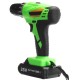 25V Cordless Power Drill 2 Lithium-Ion Battery Rechargeable Electric Screwdriver Kit