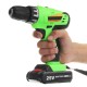 25V Cordless Power Drill 2 Lithium-Ion Battery Rechargeable Electric Screwdriver Kit