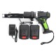 28V Electric Chain Drill Power Drills Chain Gun Rechargable Elecreic Drill 2 Batteries 1 Charger