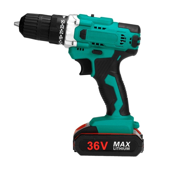 3 in 1 Multifunctional Cordless Drill Driver Wrench 3/8-Inch Chuck Cordless Impact Drill Driver W/ None/1/2 Battery