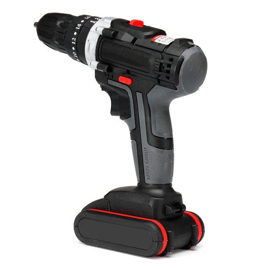 36V 1200 RPM 25Nm Cordless Electric Screwdriver 25+3 Impact Drill with Battery