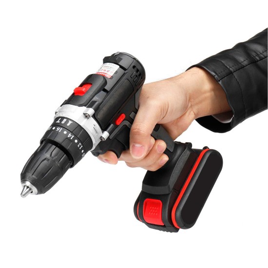 36V 1200 RPM 25Nm Cordless Electric Screwdriver 25+3 Impact Drill with Battery