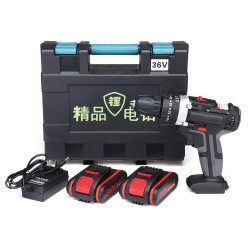36V Cordless Lithium Electric Drill Impact Power Drills 28N.m 3000mAh 18+3 Torque Stage Drill Tools 36V Cordless Lithium Electric Drill Impact Power Drills 28N.m 3000mAh 18+3 Torque Stage Drill Tools