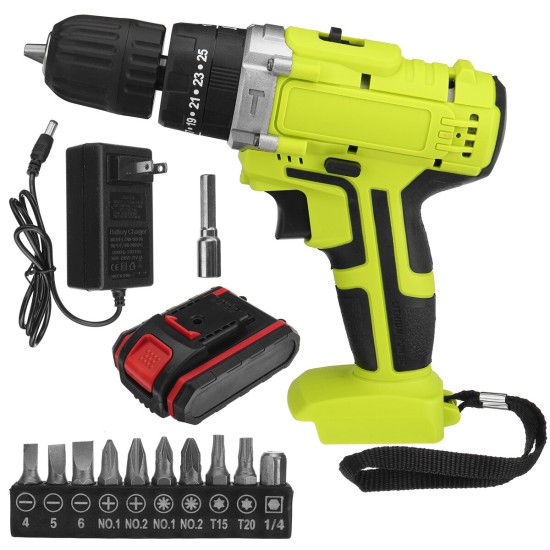 48VF 22800mAh Cordless Rechargable 3 In 1 Power Drills Impact Electric Drill Driver With 1Pcs Battery