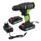 48VF Cordless Impact Lithium Electric Drill 2 Speed Drill LED lighting 1/2Pcs Large Capacity Battery 25+1 Torque Rechargeable Screw Driver Drill