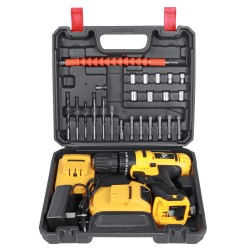 48VF Impact Drill Cordless Screwdriver Drill 25+3 Torque 2 Speed Drilling Battery Indicator Tool 48VF Impact Drill Cordless Screwdriver Drill 25+3 Torque 2 Speed Drilling Battery Indicator Tool