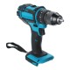 10mm Chuck Impact Drill 350N.m Cordless Electric Drill For Makita18V Battery 4000RPM LED Light Power Drills