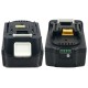 2pcs 18V 4A Replacement Battery Li-Ion Battery Power Tool Battery for Makita BL1880 BL1860B with 3A Charger