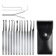 Padlock Pick Set For Locksmith Training 38/24/17/15/11/5pcs Lock Pick Practice Tools Hooks Set