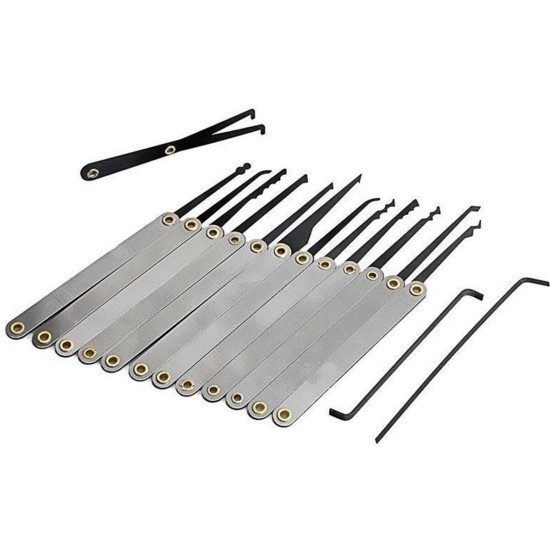 Padlock Pick Set For Locksmith Training 38/24/17/15/11/5pcs Lock Pick Practice Tools Hooks Set