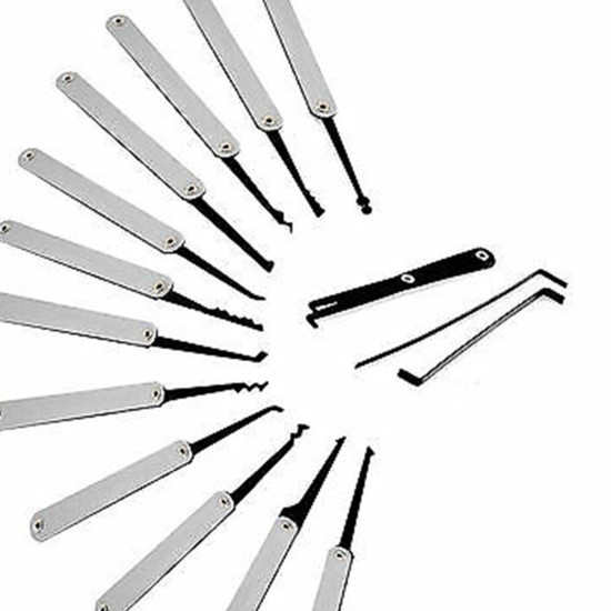 Padlock Pick Set For Locksmith Training 38/24/17/15/11/5pcs Lock Pick Practice Tools Hooks Set