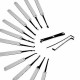 Padlock Pick Set For Locksmith Training 38/24/17/15/11/5pcs Lock Pick Practice Tools Hooks Set