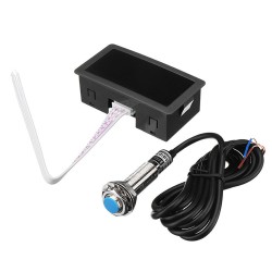 4 Digital LED Tachometer RPM Speed Measure Gauge With Hall Proximity Switch Sensor NPN 4 Digital LED Tachometer RPM Speed Measure Gauge With Hall Proximity Switch Sensor NPN
