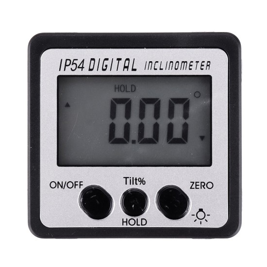 4 x 90 Degree Electronic Protractor Digital Inclinometer Waterproof Magnetic Level Angle Measuring Tool