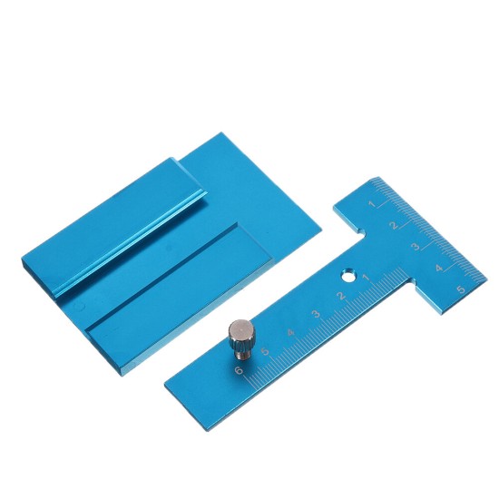 Aluminum Alloy Height Ruler Depth Gauge Woodworking Depth Measuring Ruler for Table Saw