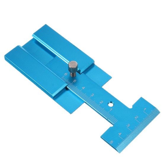 Aluminum Alloy Height Ruler Depth Gauge Woodworking Depth Measuring Ruler for Table Saw