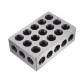 2pcs 25x50x75mm Blocks 23 Holes Parallel Clamping Block Lathe Tools Precision 0.005mm