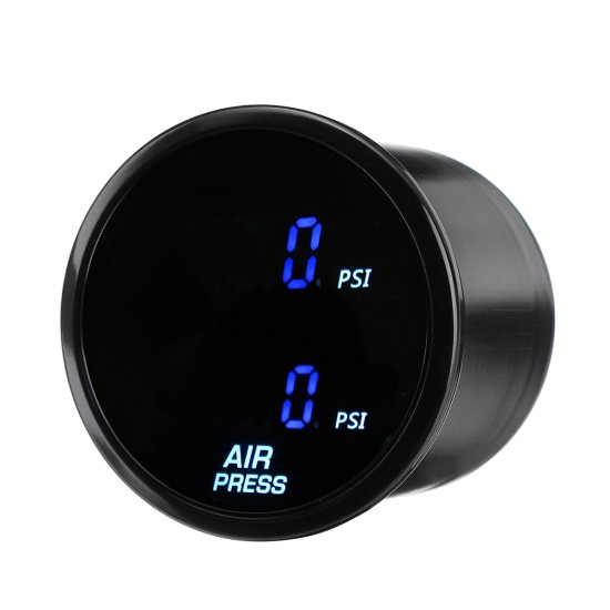 2inch 52mm LED Dual Digital Air Pressure Gauge PSI Air Suspension Meter with Sensors