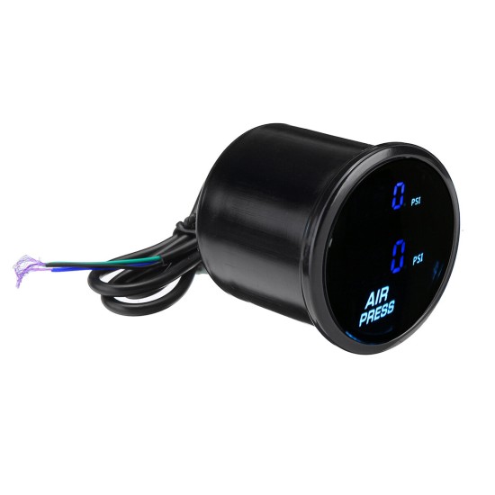 2inch 52mm LED Dual Digital Air Pressure Gauge PSI Air Suspension Meter with Sensors