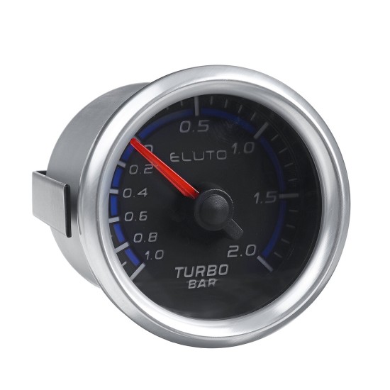 F20976 2inch 52mm Car Turbo Boost Pressure Gauge Meter -1~2 Bar LED 12V Brushless Motor