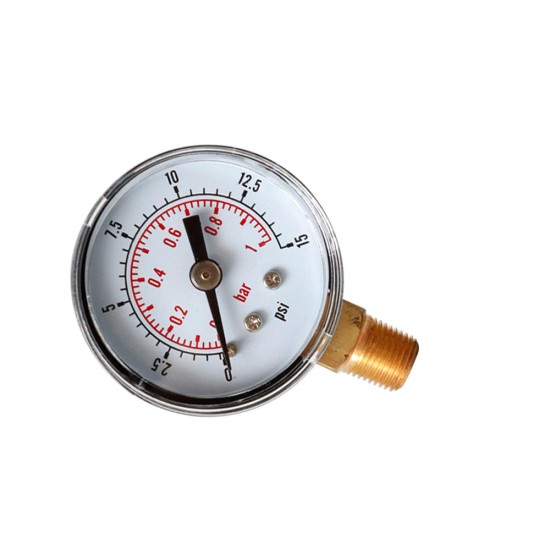 TS-Y408-15/30/60/100/160/200/300psi 52mm Dial 1/8 BSPT Pressure Gauge