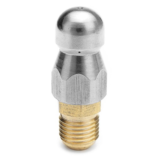 High Pressure Drain Nozzle 1 Front 3 Rear M14 Thread For Pipe Dredge Cleaning