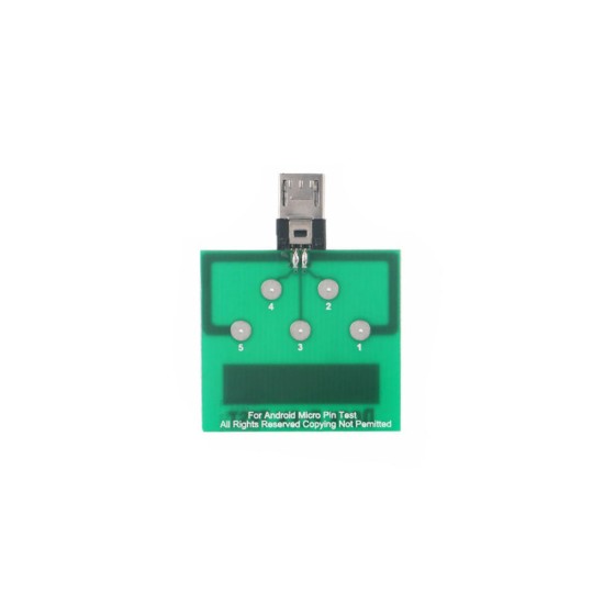 Micro USB 5 Pin PCB Test Board for Android Mobile Phone Battery Power Charging Dock Flex Easy Test