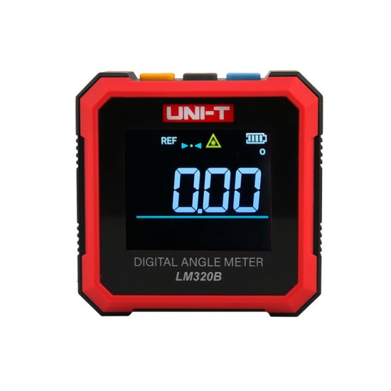 LM320B Dual Laser Digital Protractor 4*90° Inclinometer 4-Sided Magnetic Bottom Angle Gauge Level Meter Measuring Tools