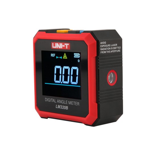 LM320B Dual Laser Digital Protractor 4*90° Inclinometer 4-Sided Magnetic Bottom Angle Gauge Level Meter Measuring Tools