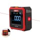 LM320B Dual Laser Digital Protractor 4*90° Inclinometer 4-Sided Magnetic Bottom Angle Gauge Level Meter Measuring Tools