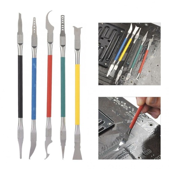 5PCS Mobiile Phone Repair Tool Kits Mainboard Chip Disassemble Removal Accessories Kit