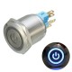 6 Pin 22mm 12V Led Light Metal Push Button Latching Switch