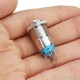 Silver 12mm LED Metal Push Button Latching Switch 4Pin Waterproof Push Button Switch