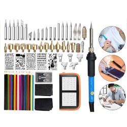 71Pcs 110V 220V 60W Wood Burning Pen Set Stencil Soldering Tips Tools Pyrography Kit 71Pcs 110V 220V 60W Wood Burning Pen Set Stencil Soldering Tips Tools Pyrography Kit