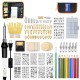 96Pcs 110V~240V 60W DIY Adjustable Temperature Electric Soldering Iron Welding Kit