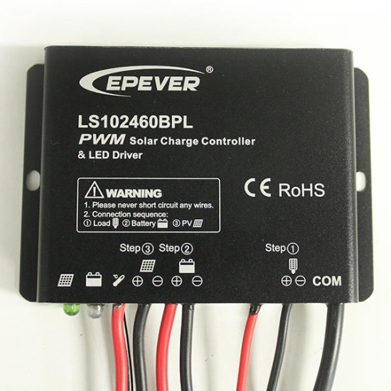 EPEVER 10A 12V 24V PWM Solar Charge Controller Timer IP67 Waterproof Led Driver Solar Charge&Discharge Constant Current Controller
