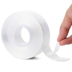 1M/2M/5M 1*30mm Nano Tape Double-sided Tape Transparent No Trail Reusable Waterproof Tape Can Clean Household Gekkotape 1M/2M/5M 1*30mm Nano Tape Double-sided Tape Transparent No Trail Reusable Waterproof Tape Can Clean Household Gekkotape