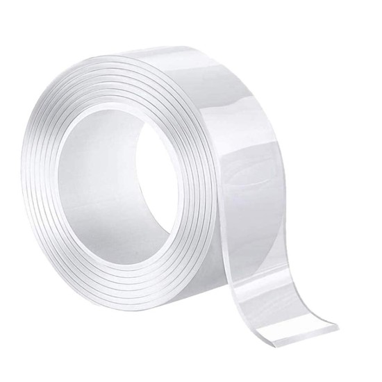 1M/2M/5M 1*30mm Nano Tape Double-sided Tape Transparent No Trail Reusable Waterproof Tape Can Clean Household Gekkotape